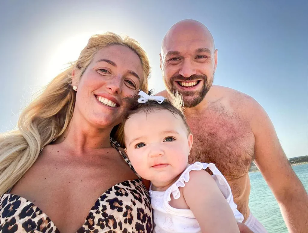 Tyson Fury's Wife and child